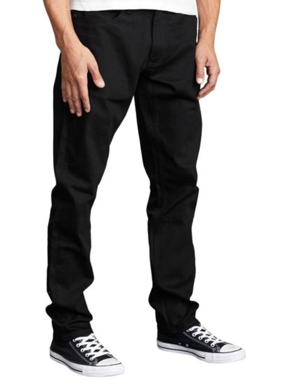 RVCA Daggers Slim Straight Black Men's Jeans
